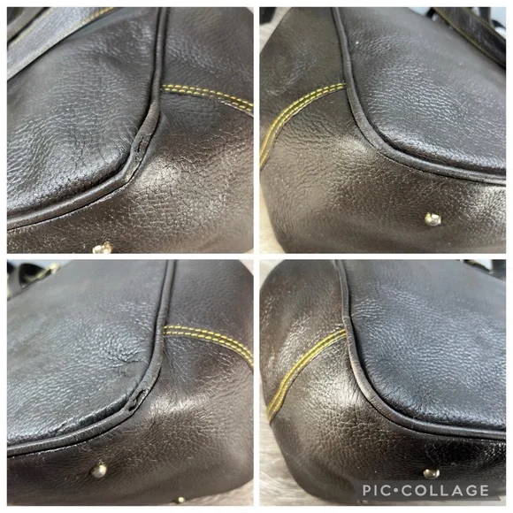 Dooney & Bourke brown leather large brown tote bag - Picture 15 of 15